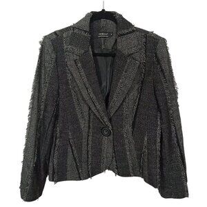 Tribal Jacket Womens 10 Old Money Blazer Single Button Classic Career Workwear